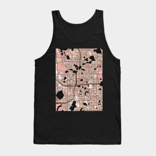 Orlando Map Pattern in Soft Pink Pastels Tank Top